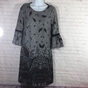 Robbie Bee Dress Women Size Small Black & White